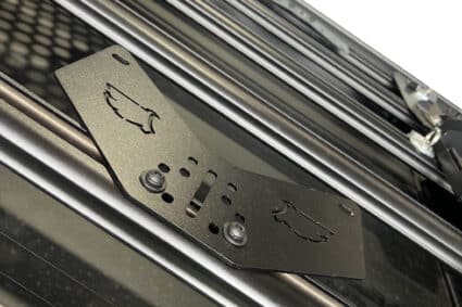 Wedgetail – Adventure Accessory Recovery Wing Tracks Bracket for Top of Rack (Fits Maxtrax & New Treds Only) – No Pins Included